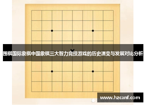 围棋国际象棋中国象棋三大智力竞技游戏的历史演变与发展对比分析
